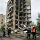 Обломки беспилотника повредили многоэтажный дом в Ельце Липецкой области