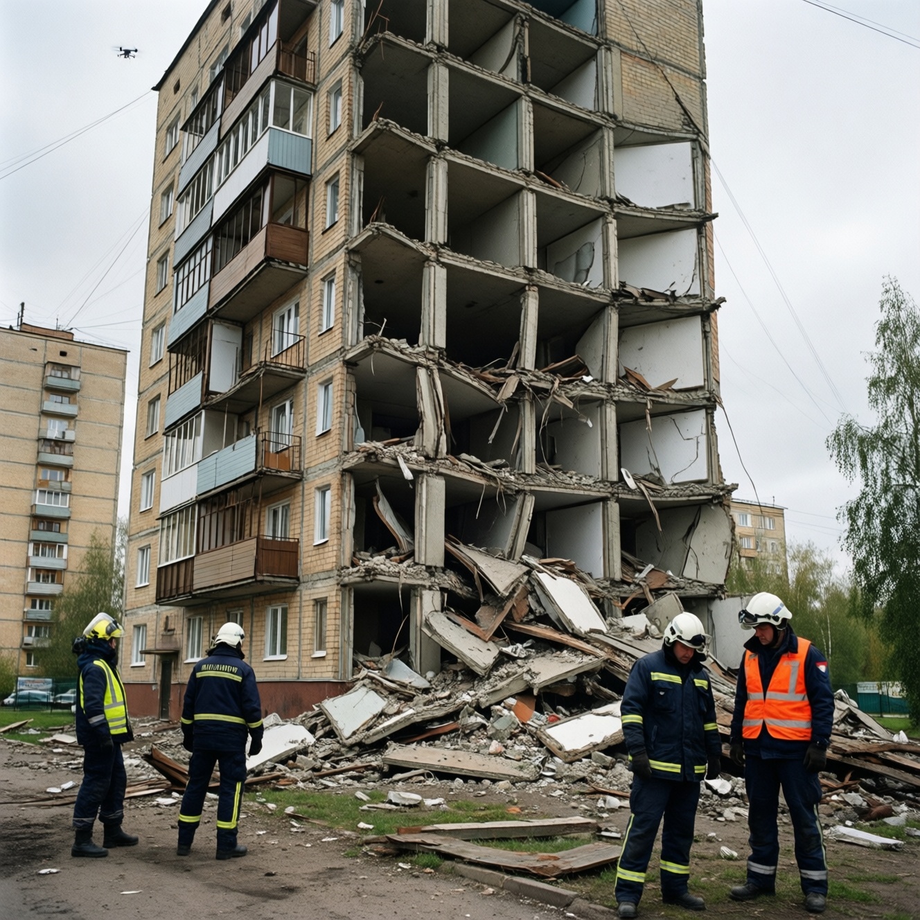Обломки беспилотника повредили многоэтажный дом в Ельце Липецкой области Обломки беспилотника повредили многоэтажный дом в Ельце Липецкой области